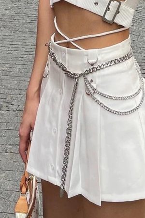 Casual Day Outfits, Easy Trendy Outfits Chunky Layered Chain Belt
