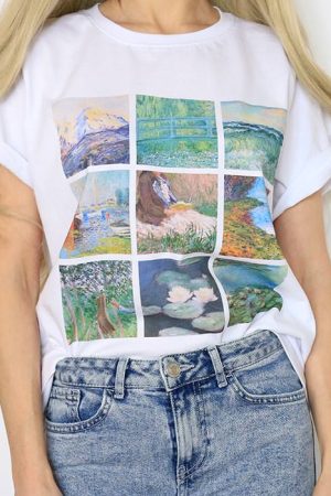 Casual Day Outfits, Easy Trendy Outfits Claude Monet Tee