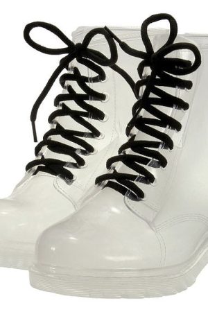 Casual Day Outfits, Easy Trendy Outfits Clear Lace Up Boots