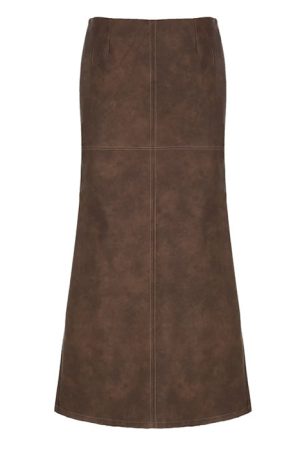 Casual Day Outfits, Easy Trendy Outfits Coastal Cowgirl Leather Maxi Skirt