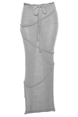 Casual Day Outfits, Easy Trendy Outfits Coastal Knit Crochet Maxi Skirt