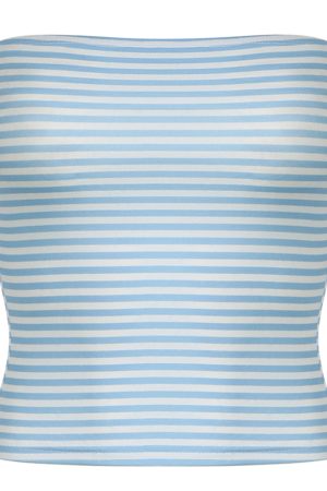 Casual Day Outfits, Easy Trendy Outfits Coastal Vibes Blue Tube Top