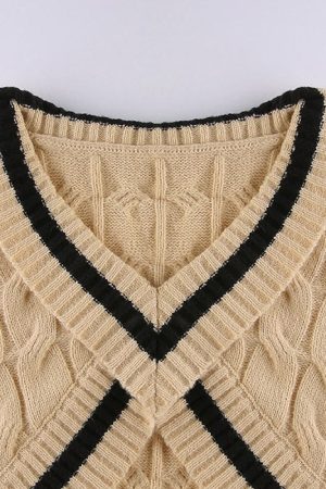 Casual Day Outfits, Easy Trendy Outfits Coffee Cream Cropped Sweater
