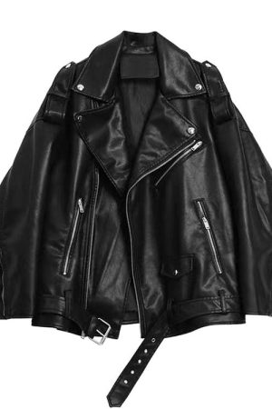 Casual Day Outfits, Easy Trendy Outfits Come As You Are Grunge Leather Jacket