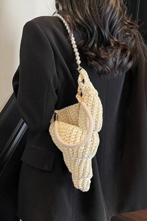 Casual Day Outfits, Easy Trendy Outfits Conch Shell Knit Crochet Bag