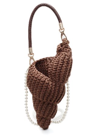 Casual Day Outfits, Easy Trendy Outfits Conch Shell Knit Crochet Bag
