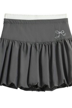 Casual Day Outfits, Easy Trendy Outfits Coquette Aesthetic Balloon Mini Skirt