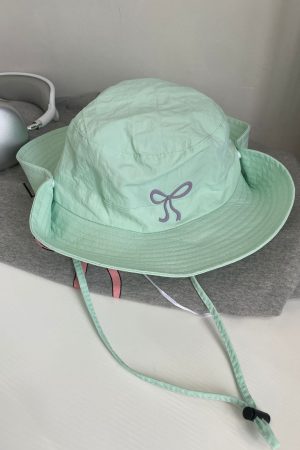 Casual Day Outfits, Easy Trendy Outfits Coquette Aesthetic Bow Fisherman Hat