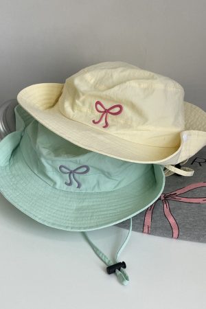 Casual Day Outfits, Easy Trendy Outfits Coquette Aesthetic Bow Fisherman Hat