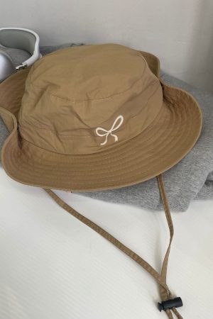 Casual Day Outfits, Easy Trendy Outfits Coquette Aesthetic Bow Fisherman Hat