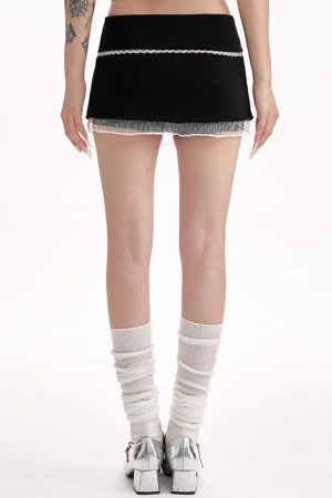 Casual Day Outfits, Easy Trendy Outfits Coquette Aesthetic Lace Bow Skort