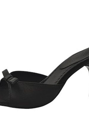 Casual Day Outfits, Easy Trendy Outfits Coquette Bow Heeled Mules