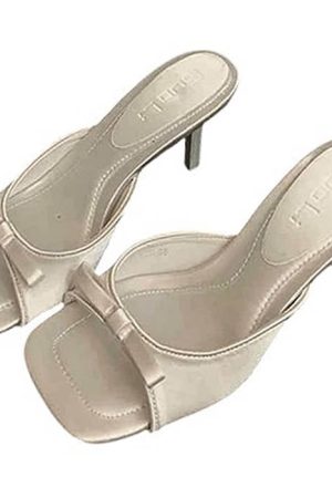 Casual Day Outfits, Easy Trendy Outfits Coquette Bow Heeled Mules