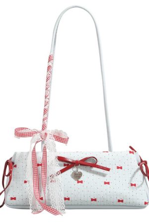 Casual Day Outfits, Easy Trendy Outfits Coquette Charm Bow Shoulder Bag