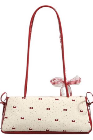 Casual Day Outfits, Easy Trendy Outfits Coquette Charm Bow Shoulder Bag