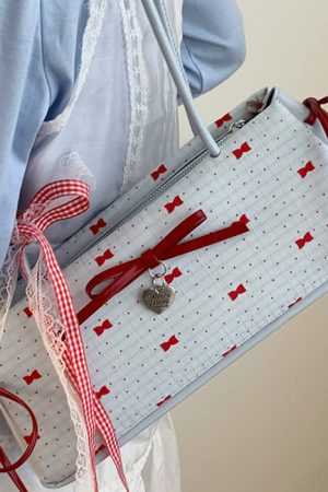Casual Day Outfits, Easy Trendy Outfits Coquette Charm Bow Shoulder Bag