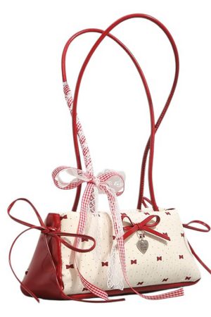 Casual Day Outfits, Easy Trendy Outfits Coquette Charm Bow Shoulder Bag