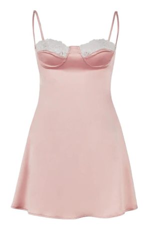 Casual Day Outfits, Easy Trendy Outfits Coquette Lace Cami Mini Dress