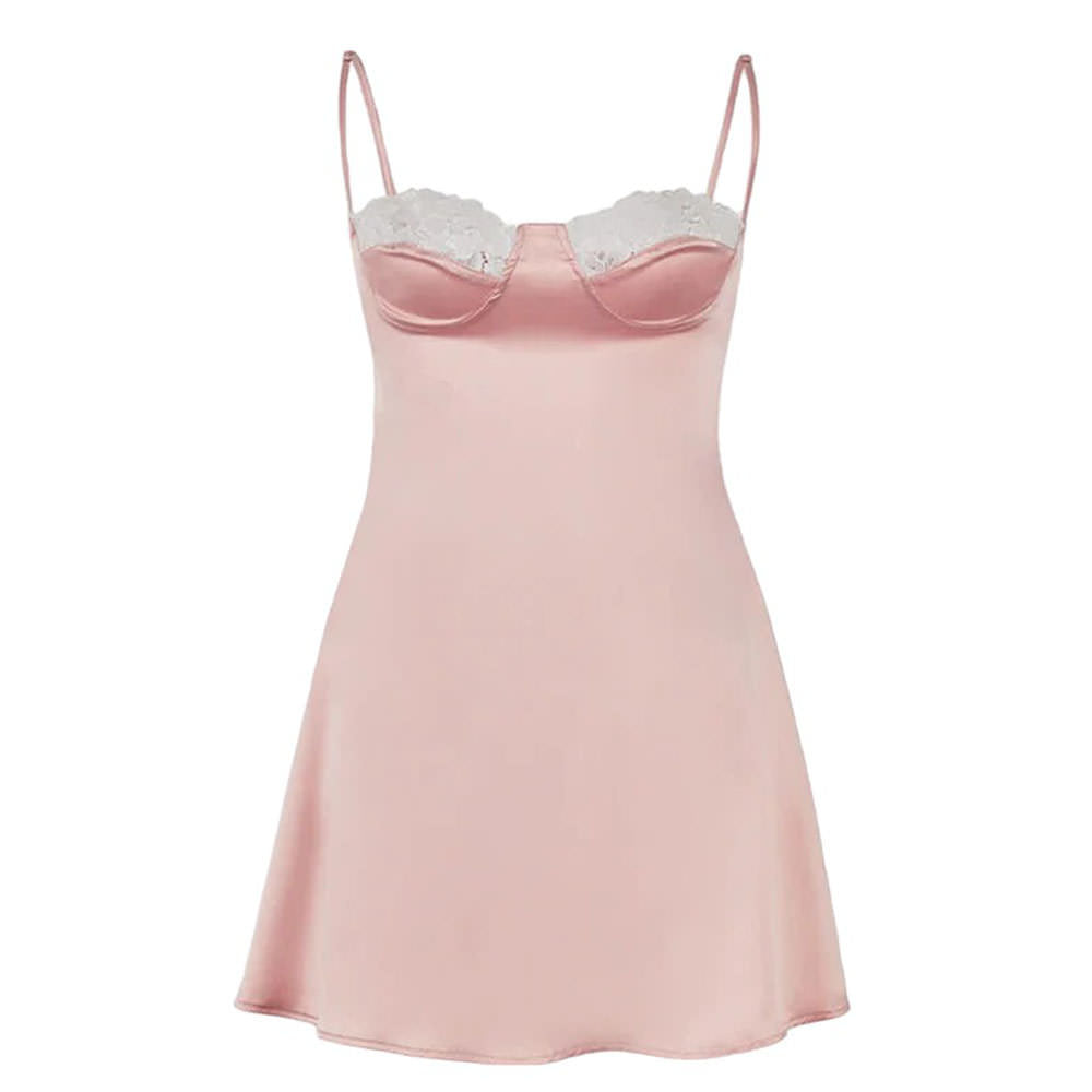 Casual Day Outfits, Easy Trendy Outfits Coquette Lace Cami Mini Dress Casual Day Outfits, Easy Trendy Outfits Coquette Lace Cami Mini Dress