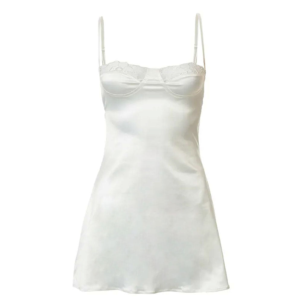 Casual Day Outfits, Easy Trendy Outfits Coquette Lace Cami Mini Dress Casual Day Outfits, Easy Trendy Outfits Coquette Lace Cami Mini Dress