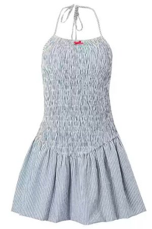 Casual Day Outfits, Easy Trendy Outfits Coquette Shirred Mini Dress