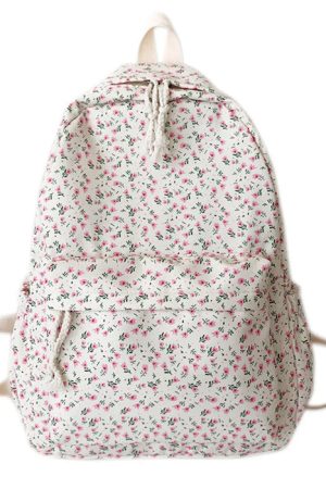 Casual Day Outfits, Easy Trendy Outfits Cottagecore Aesthetic Floral Backpack