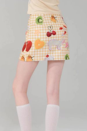 Casual Day Outfits, Easy Trendy Outfits Cottagecore Aesthetic Gingham Skirt