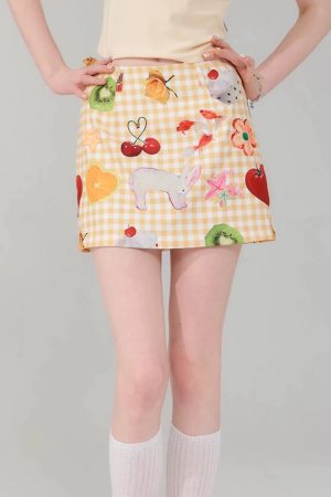 Casual Day Outfits, Easy Trendy Outfits Cottagecore Aesthetic Gingham Skirt