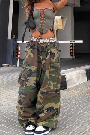 Casual Day Outfits, Easy Trendy Outfits Cottagecore Lace-Up Corset Top