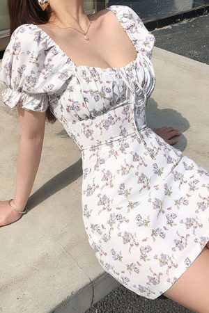 Casual Day Outfits, Easy Trendy Outfits Cottagecore Mini Dress