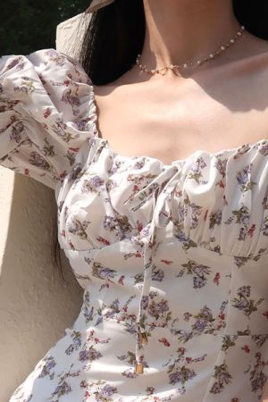 Casual Day Outfits, Easy Trendy Outfits Cottagecore Mini Dress