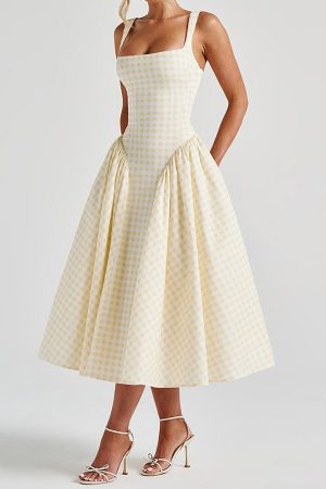 Casual Day Outfits, Easy Trendy Outfits Cottagecore Picnic Gingham Dress