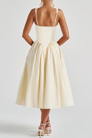 Casual Day Outfits, Easy Trendy Outfits Cottagecore Picnic Gingham Dress