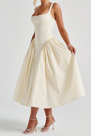 Casual Day Outfits, Easy Trendy Outfits Cottagecore Picnic Gingham Dress