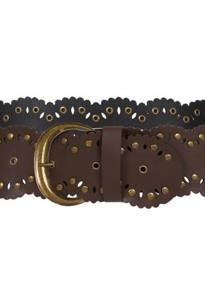 Casual Day Outfits, Easy Trendy Outfits Cottagecore Scalloped Wide Belt