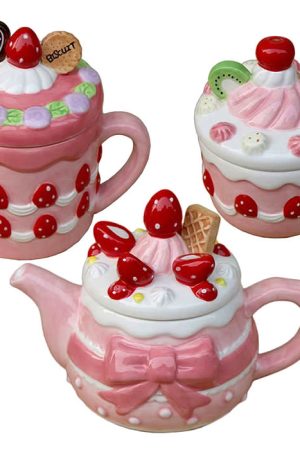 Casual Day Outfits, Easy Trendy Outfits Cottagecore Strawberry Cookies Ceramic Mug
