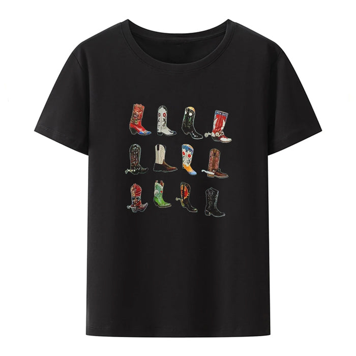 Casual Day Outfits, Easy Trendy Outfits Cowboy Boots Graphic Tee Casual Day Outfits, Easy Trendy Outfits Cowboy Boots Graphic Tee