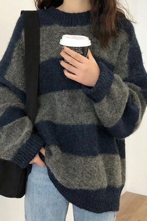 Casual Day Outfits, Easy Trendy Outfits Cozy Days Striped Sweater