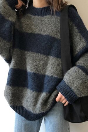 Casual Day Outfits, Easy Trendy Outfits Cozy Days Striped Sweater