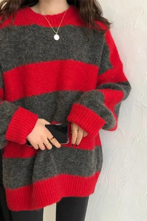 Casual Day Outfits, Easy Trendy Outfits Cozy Days Striped Sweater