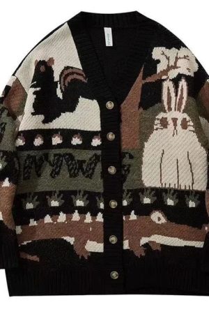 Casual Day Outfits, Easy Trendy Outfits Cozy Grandma Knit Cardigan