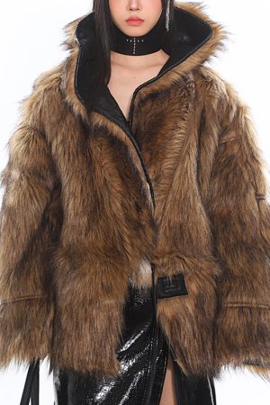 Casual Day Outfits, Easy Trendy Outfits Crime Time Reversible Fur Jacket