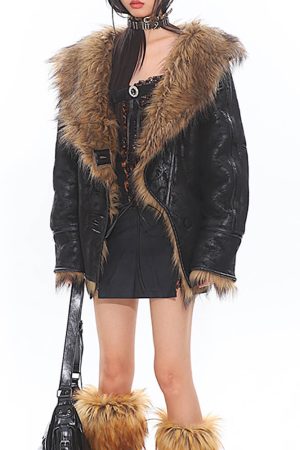 Casual Day Outfits, Easy Trendy Outfits Crime Time Reversible Fur Jacket