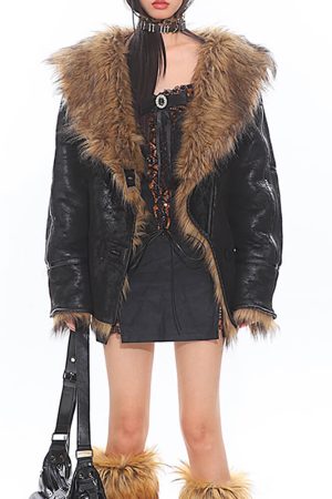 Casual Day Outfits, Easy Trendy Outfits Crime Time Reversible Fur Jacket