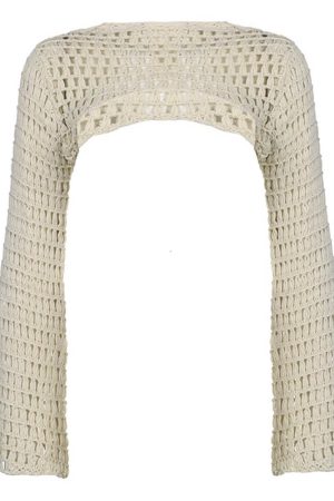 Casual Day Outfits, Easy Trendy Outfits Crochet Bolero Shrug Top