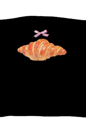 Casual Day Outfits, Easy Trendy Outfits Croissant Print Tube Top