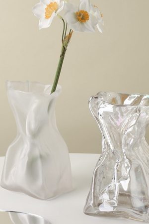 Casual Day Outfits, Easy Trendy Outfits Crumpled Paper Glass Flower Vase