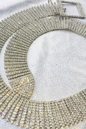 Casual Day Outfits, Easy Trendy Outfits Crystal Chain Belt