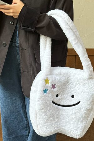 Casual Day Outfits, Easy Trendy Outfits Cute Tooth Plush Tote