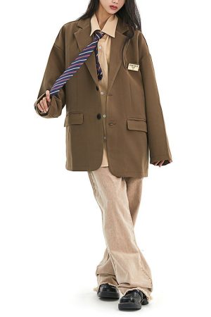 Casual Day Outfits, Easy Trendy Outfits Dark Academia Aesthetic Blazer